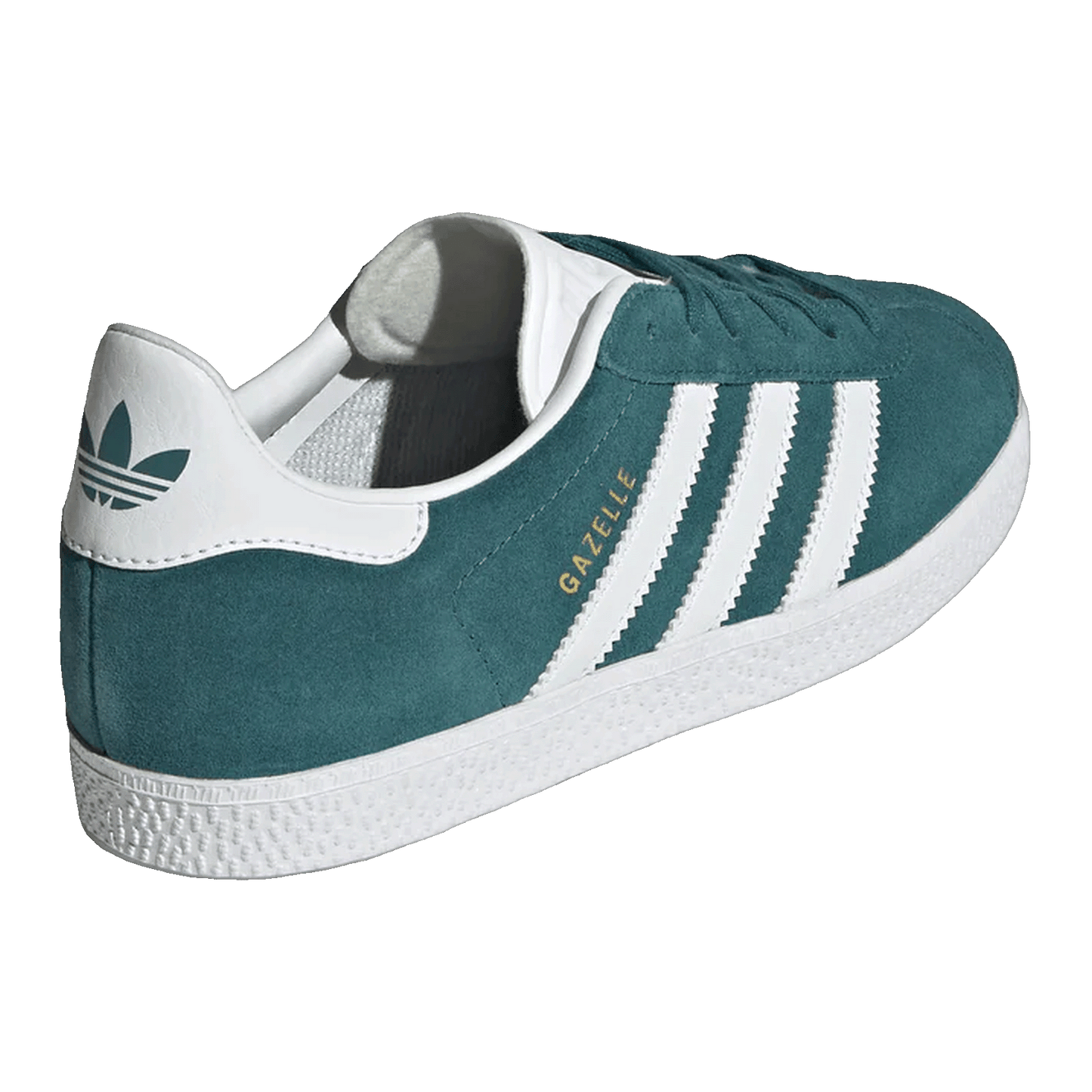 adidas Gazelle Legacy Teal Cloud White Gold Metallic (GS) Back IF9800