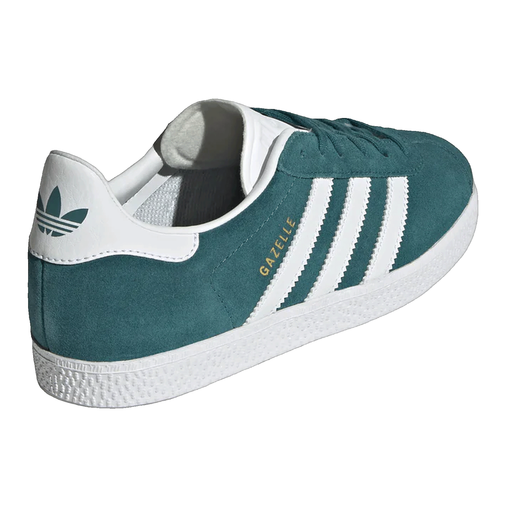 adidas Gazelle Legacy Teal Cloud White Gold Metallic (GS) Back IF9800