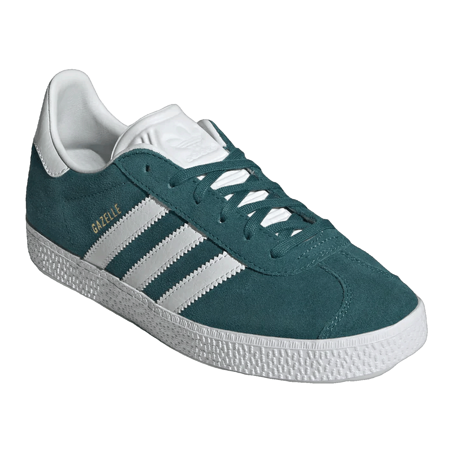 adidas Gazelle Legacy Teal Cloud White Gold Metallic (GS) Side IF9800