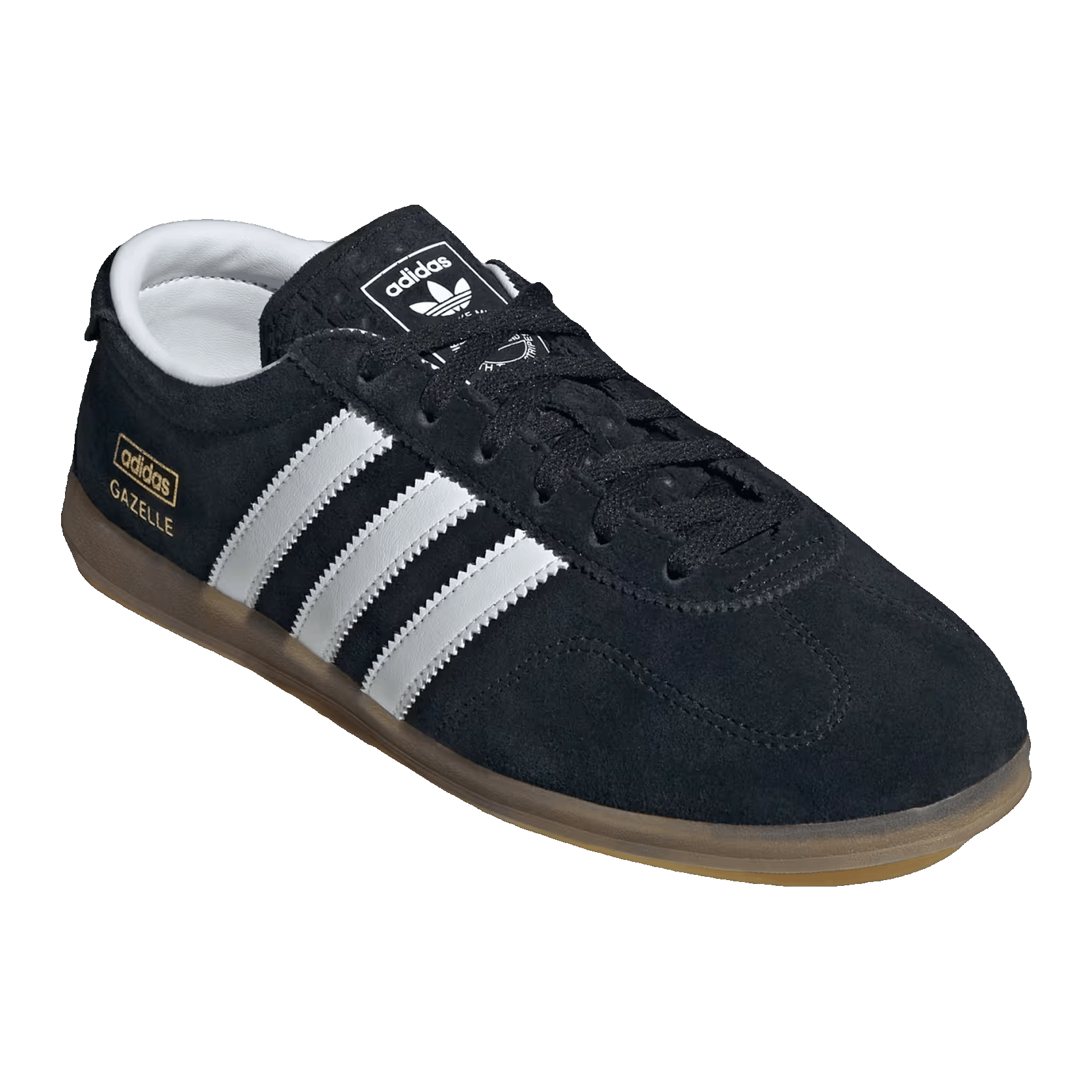 adidas Gazelle Lo Pro Black White Gum (W) Side JR8886