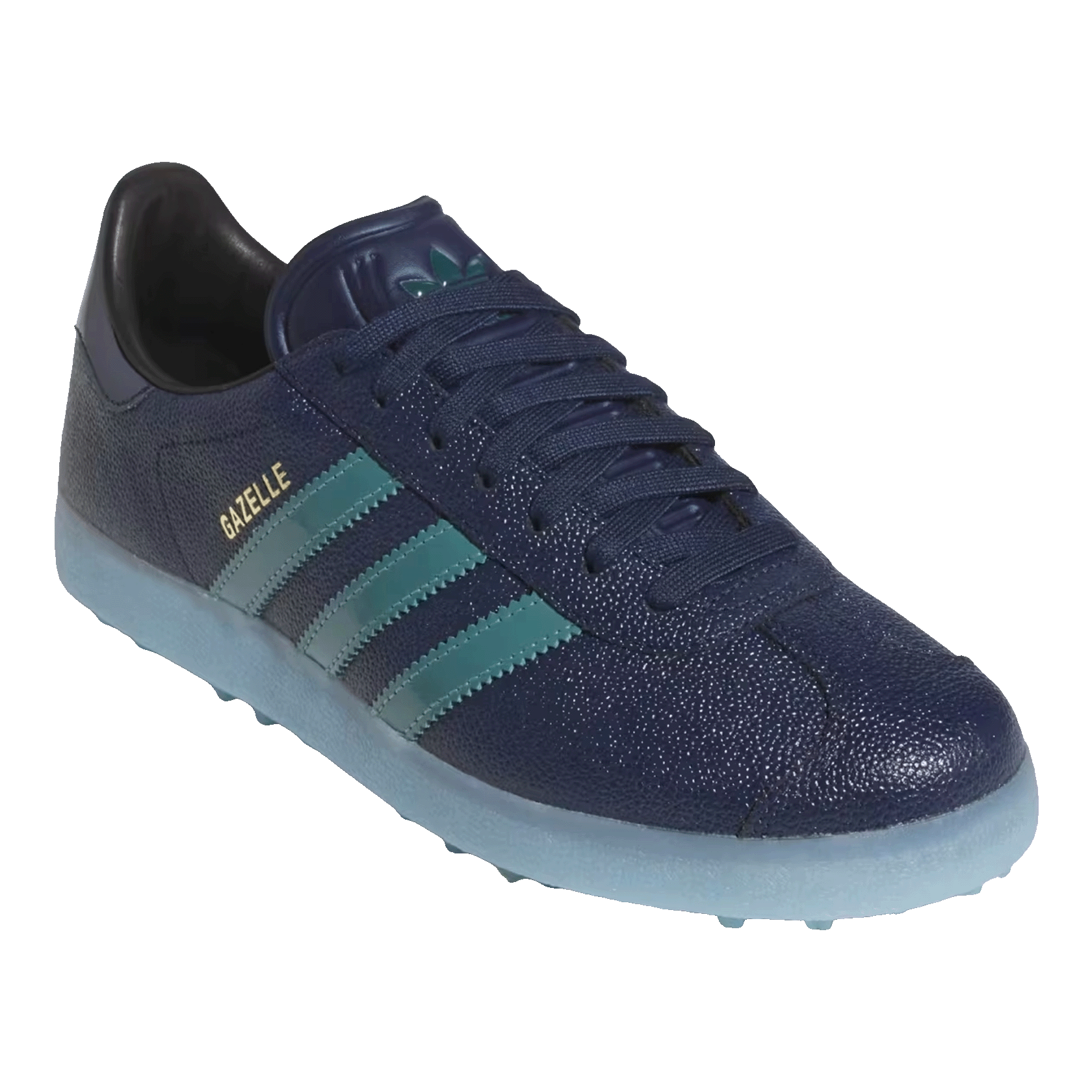 adidas Gazelle Lux Spikeless Golf Night Indigo Preloved Teal Side