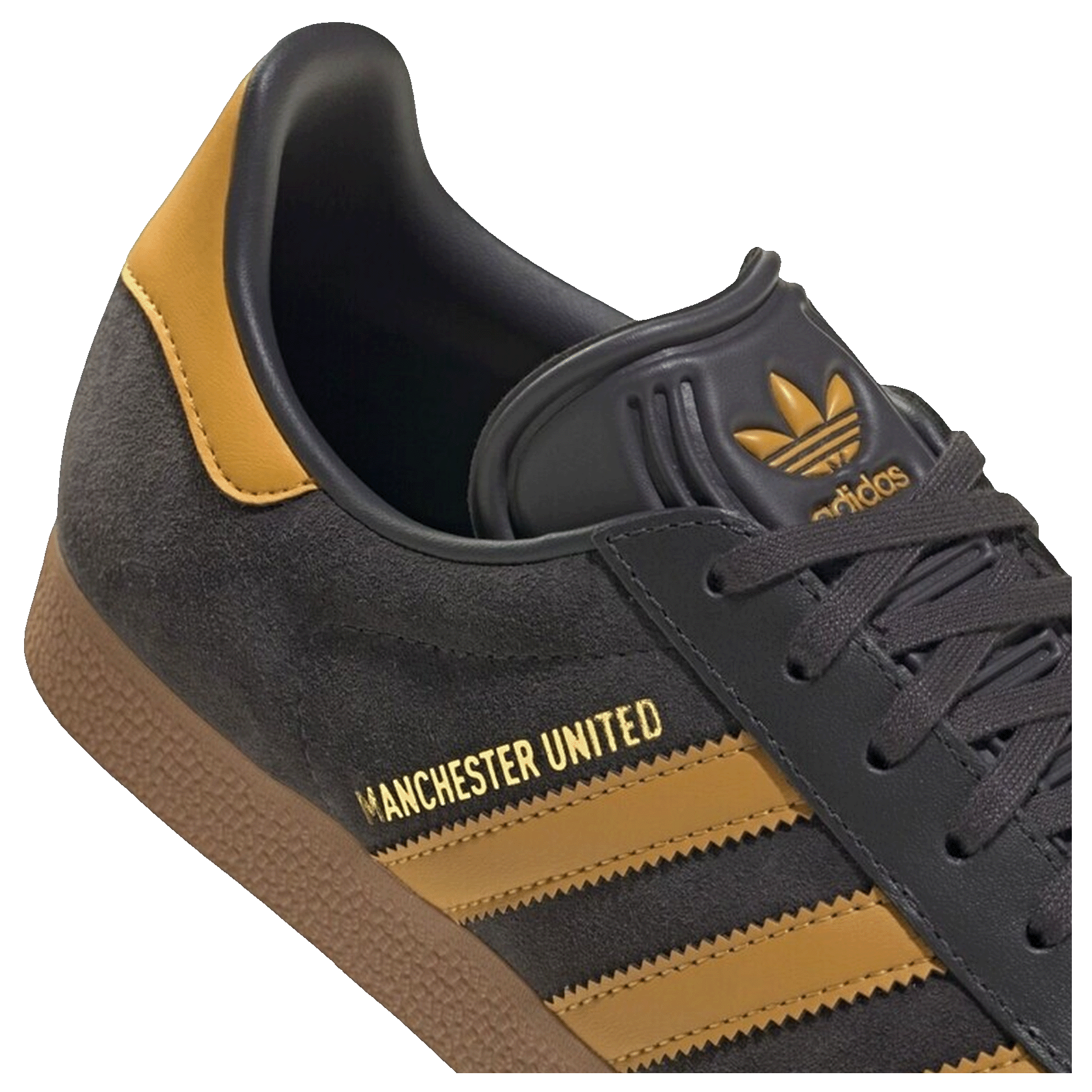 adidas Gazelle Manchester United Third Kit Brown Detail