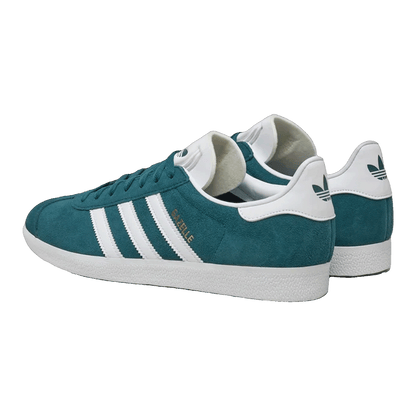adidas Gazelle Mystery Green Cloud White Gold Metallic Back JH5383