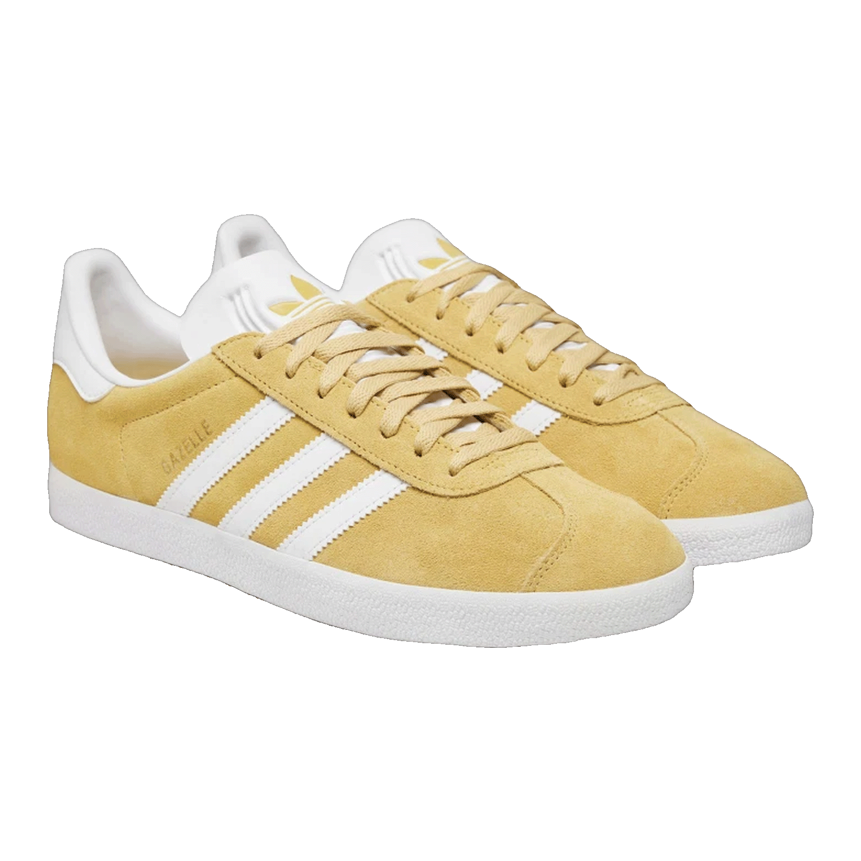adidas Gazelle Oat Cloud White Gold Metallic Side JH5382