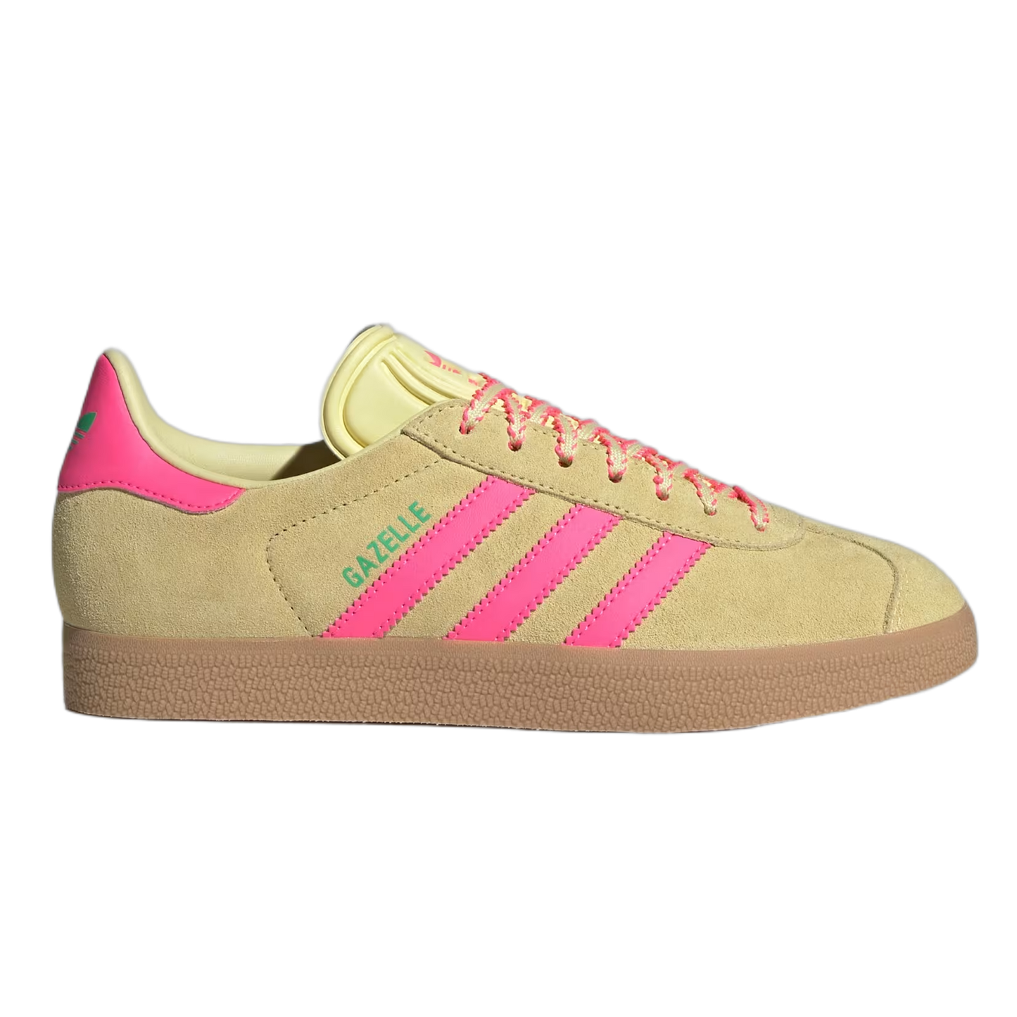 adidas Gazelle Powder Yellow Lucid Pink (W) JH7211