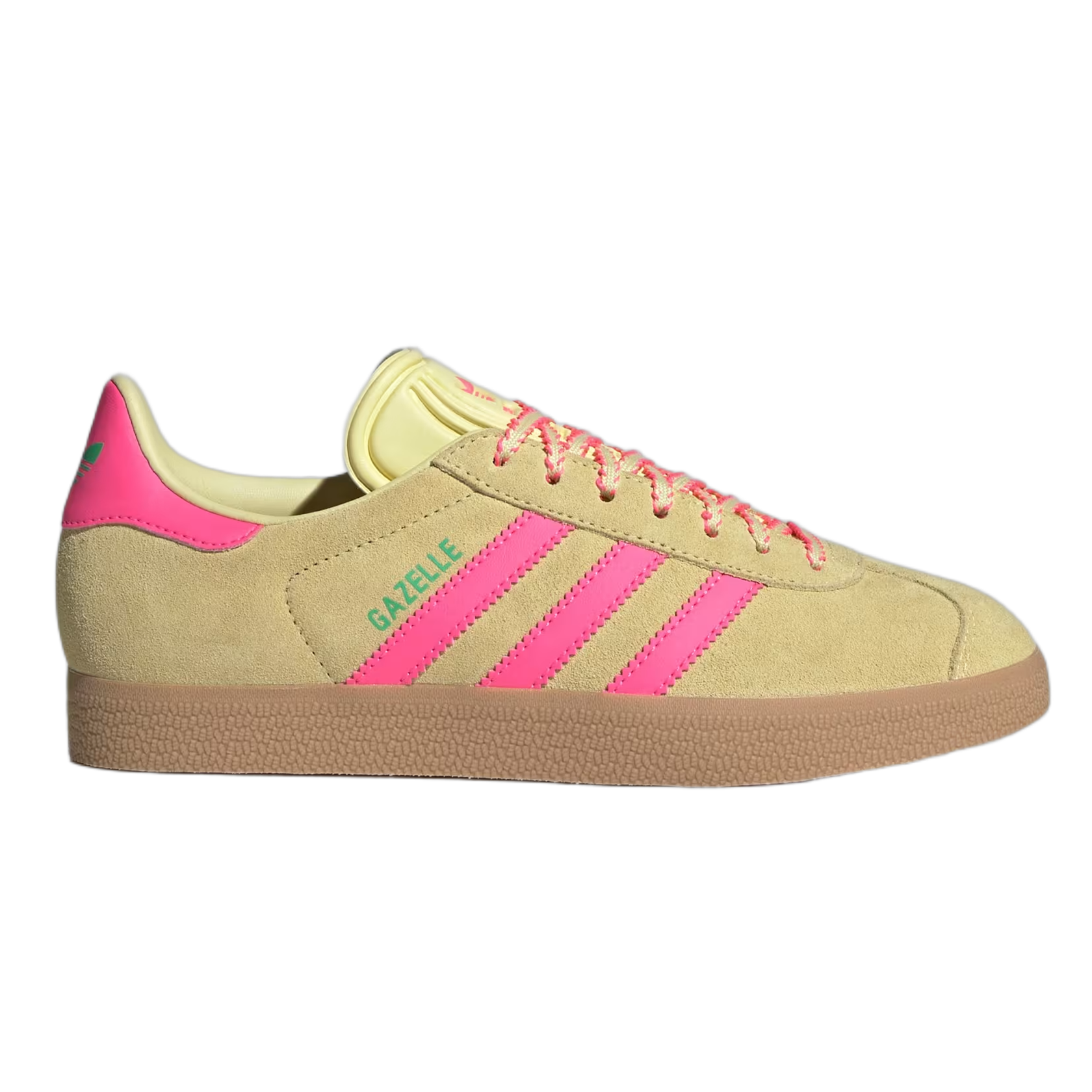 adidas Gazelle Powder Yellow Lucid Pink (W) JH7211
