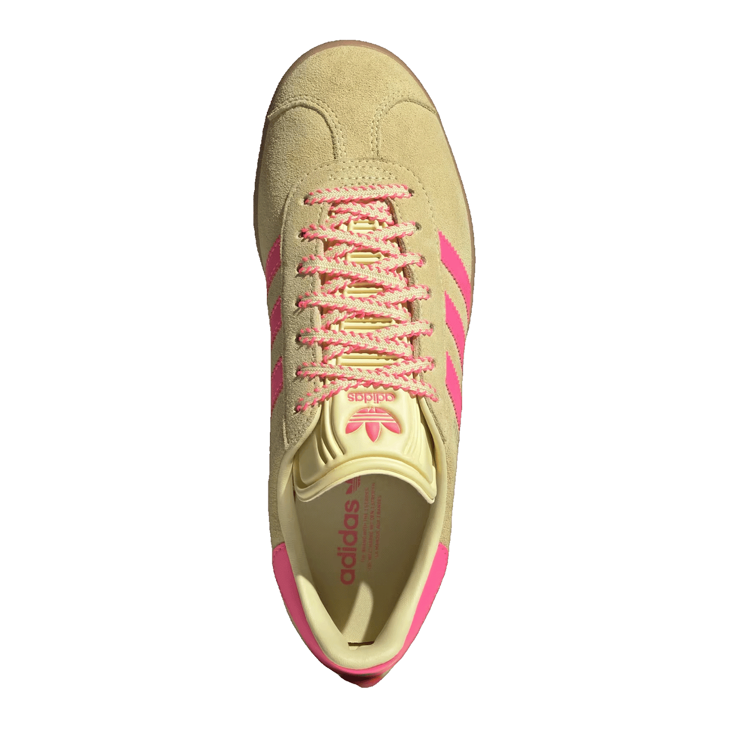 adidas Gazelle Powder Yellow Lucid Pink (W) Oben JH7211