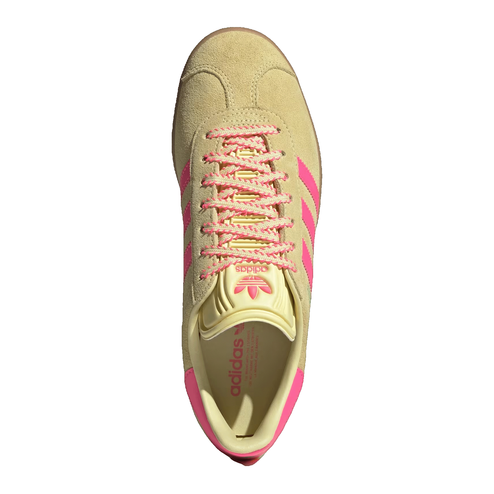 adidas Gazelle Powder Yellow Lucid Pink (W) Oben JH7211