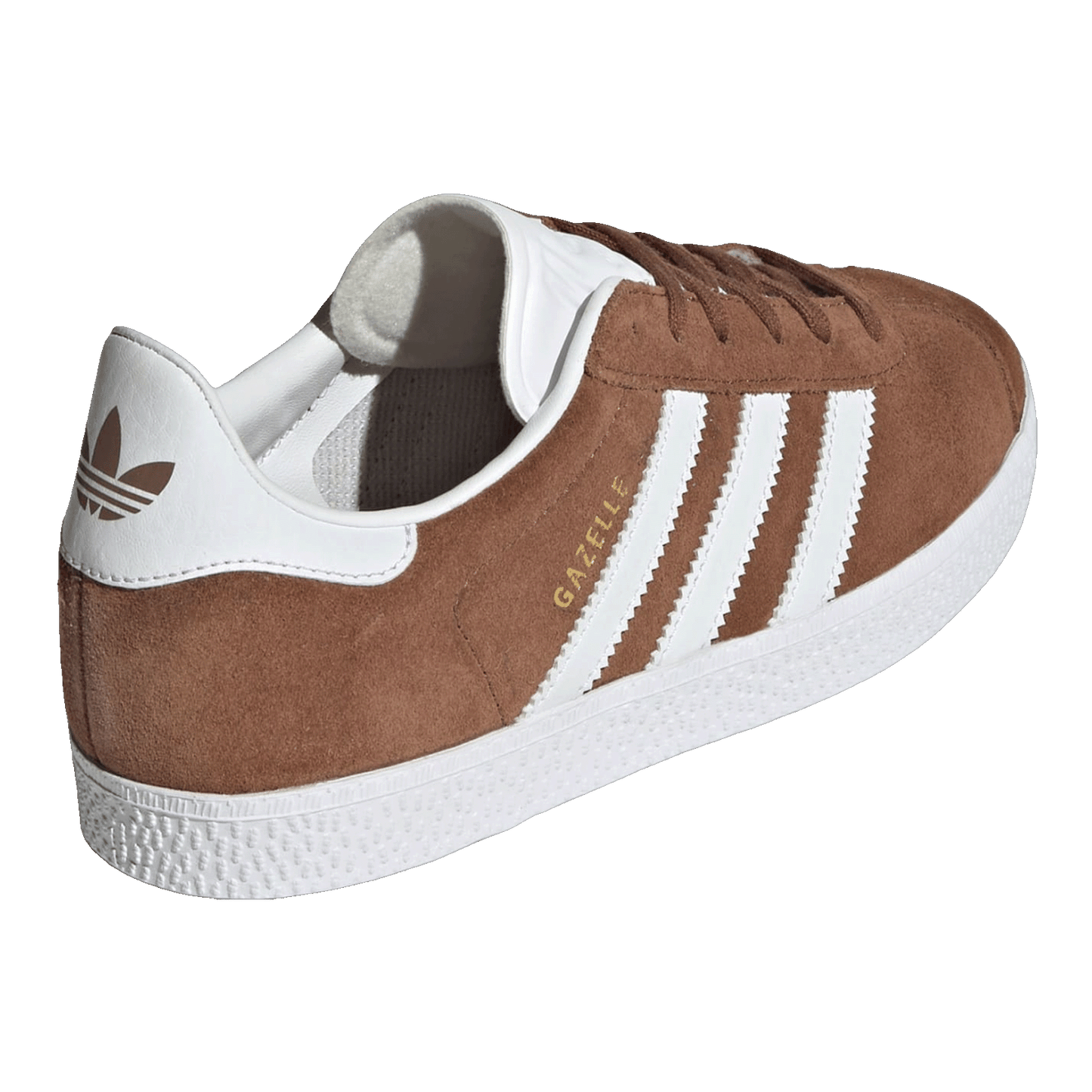adidas Gazelle Preloved Brown Cloud White Gold Metallic (GS) Back IF9802
