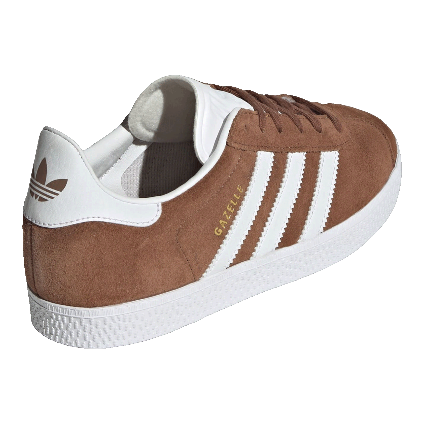 adidas Gazelle Preloved Brown Cloud White Gold Metallic (GS) Back IF9802