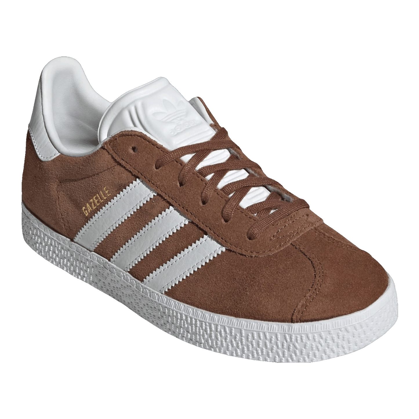 adidas Gazelle Preloved Brown Cloud White Gold Metallic (GS) Side IF9802