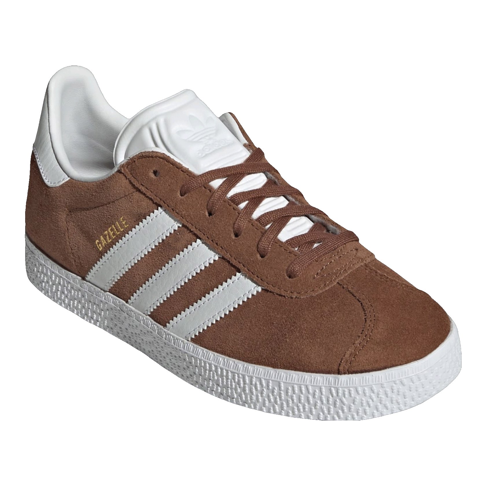adidas Gazelle Preloved Brown Cloud White Gold Metallic (GS) Side IF9802