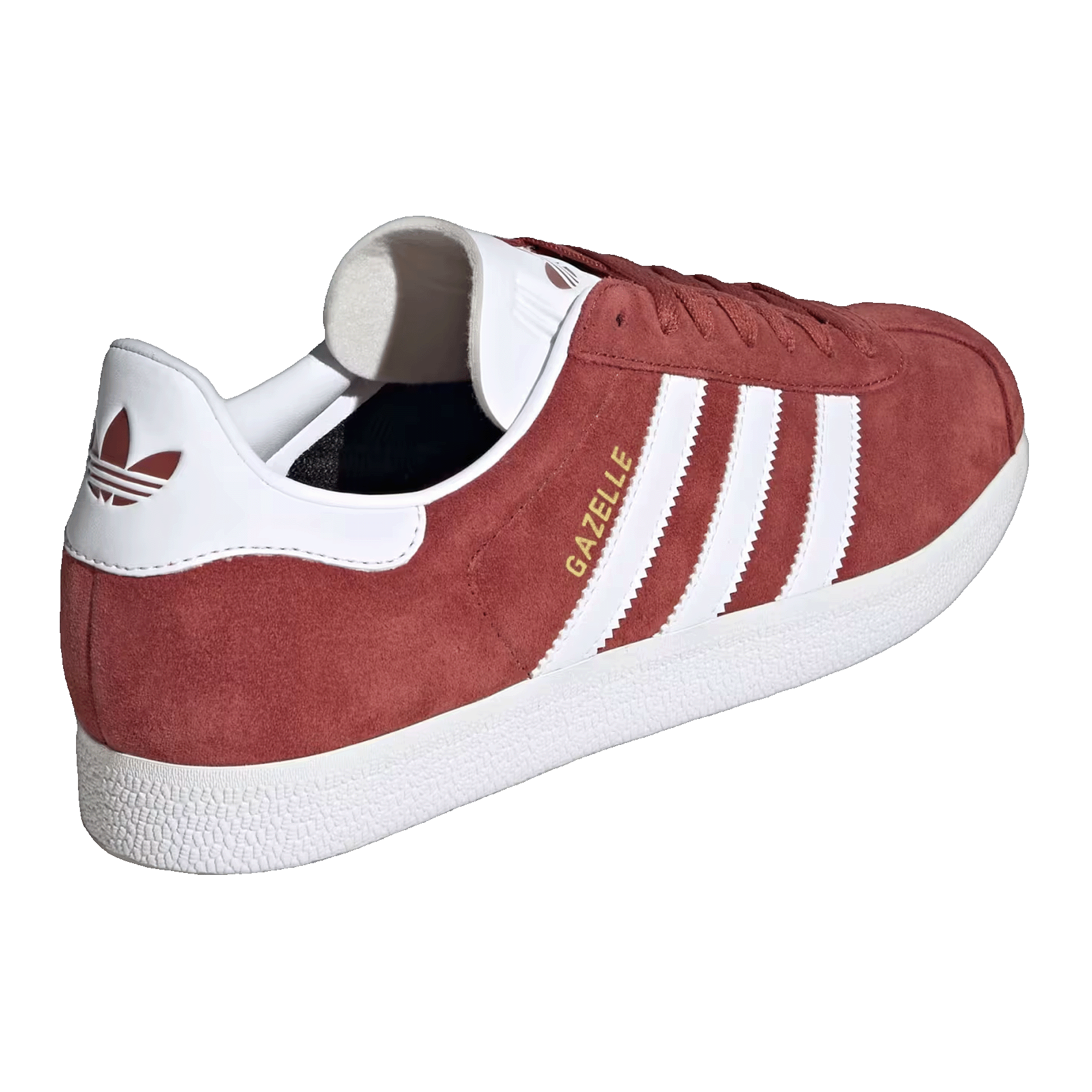 adidas Gazelle Preloved Ruby Cloud White Gold Metallic Back