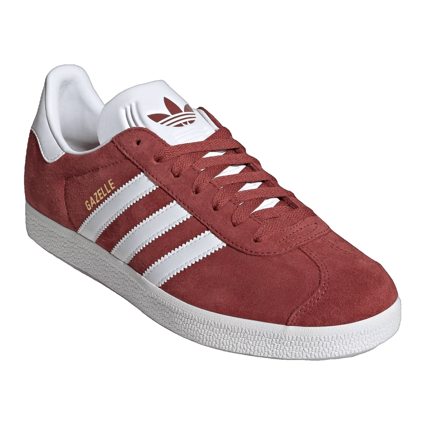 adidas Gazelle Preloved Ruby Cloud White Gold Metallic Side