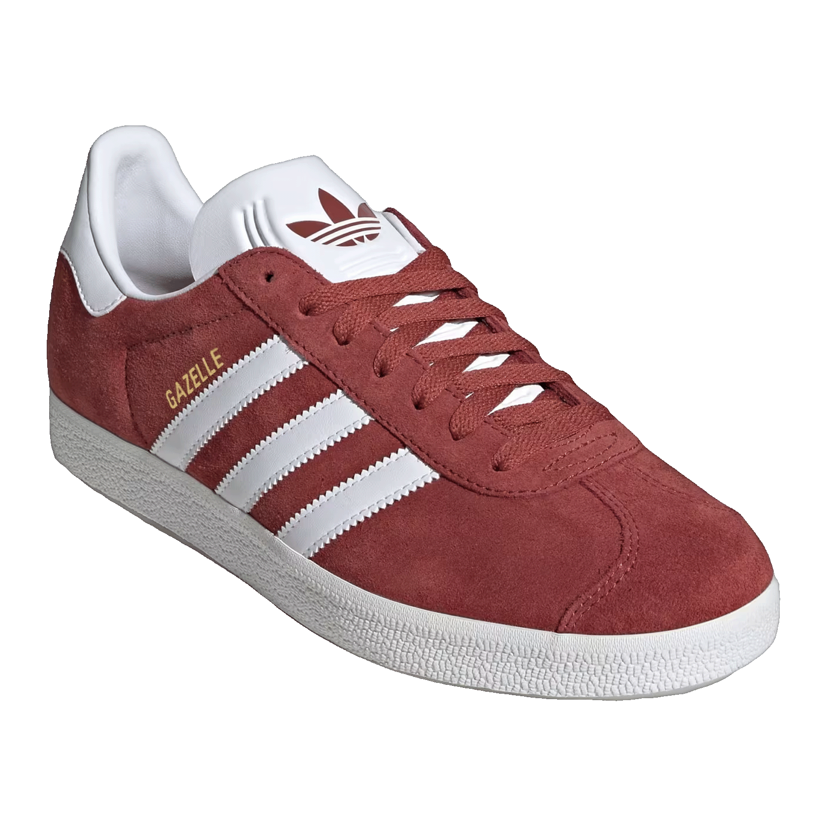 adidas Gazelle Preloved Ruby Cloud White Gold Metallic Side