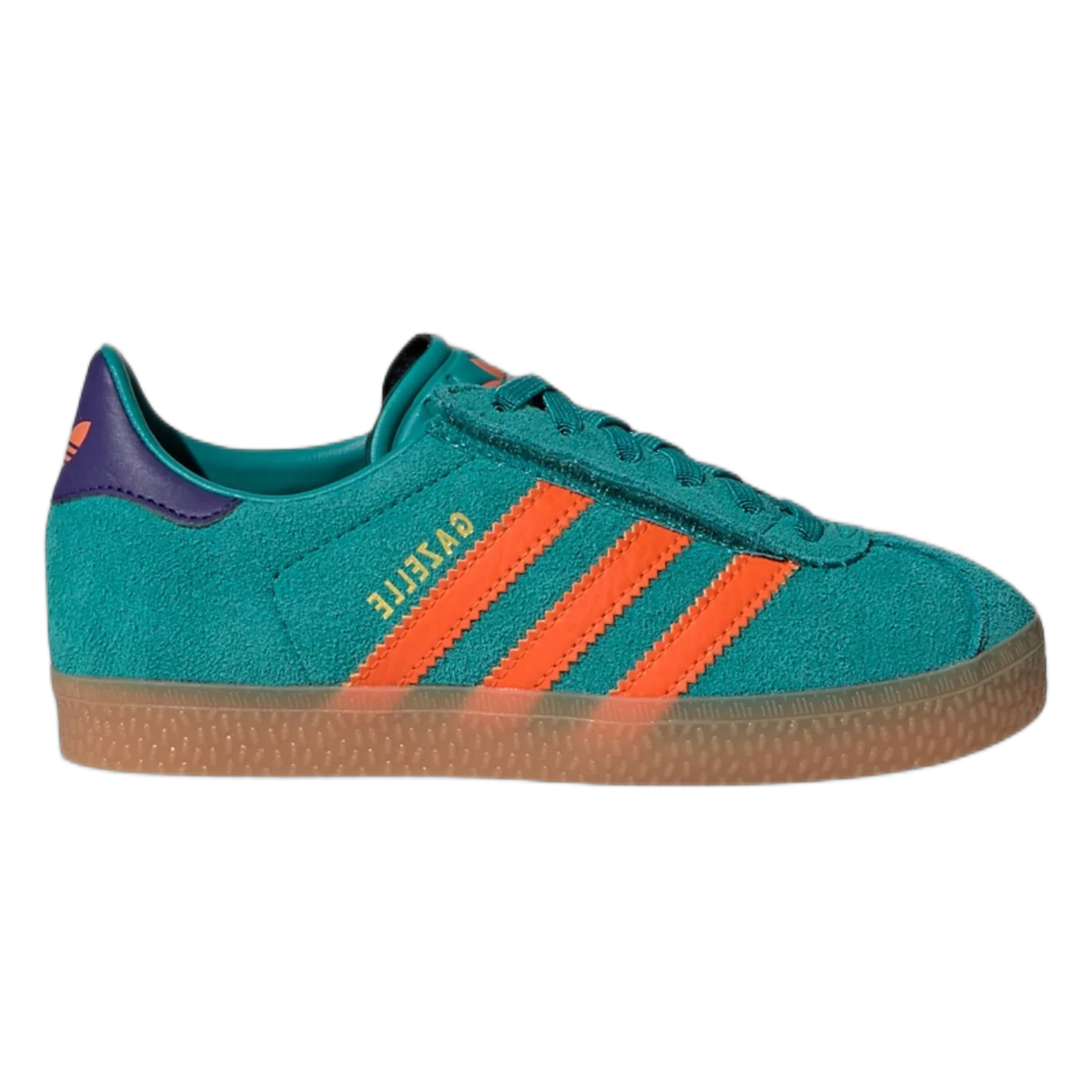 adidas Gazelle Pure Teal Impact Orange Collegiate Purple (GS) JR5943