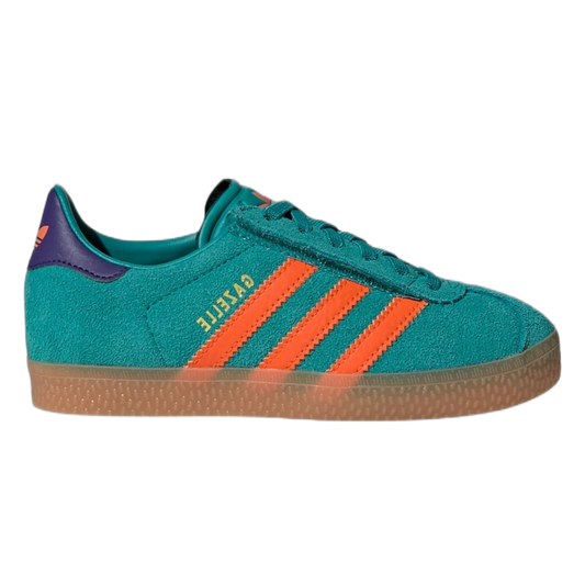 adidas Gazelle Pure Teal Impact Orange Collegiate Purple (GS) JR5943