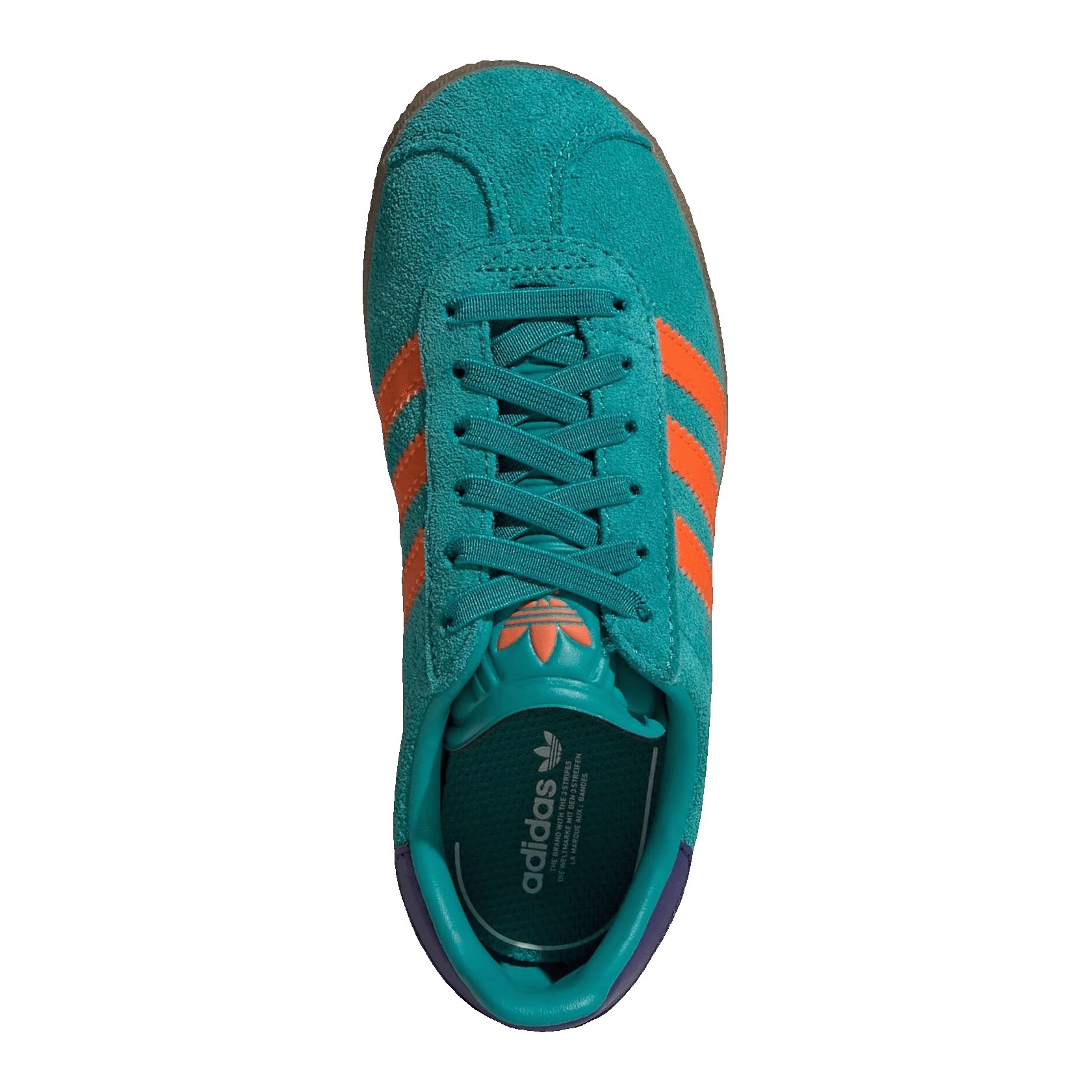 adidas Gazelle Pure Teal Impact Orange Collegiate Purple (GS) Oben JR5943