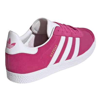 adidas Gazelle Semi Lucid Fuchsia Cloud White Gold Metallic (GS) Back IF9801