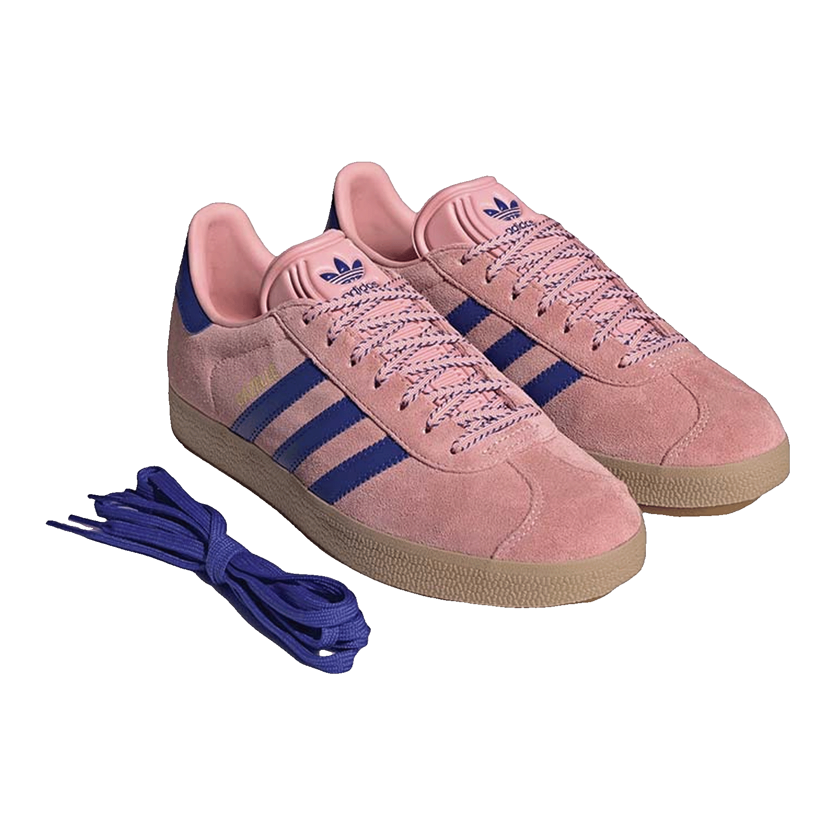adidas Gazelle Semi Pink Spark Lucid Blue Pure Sulfur (W) Side JH7213