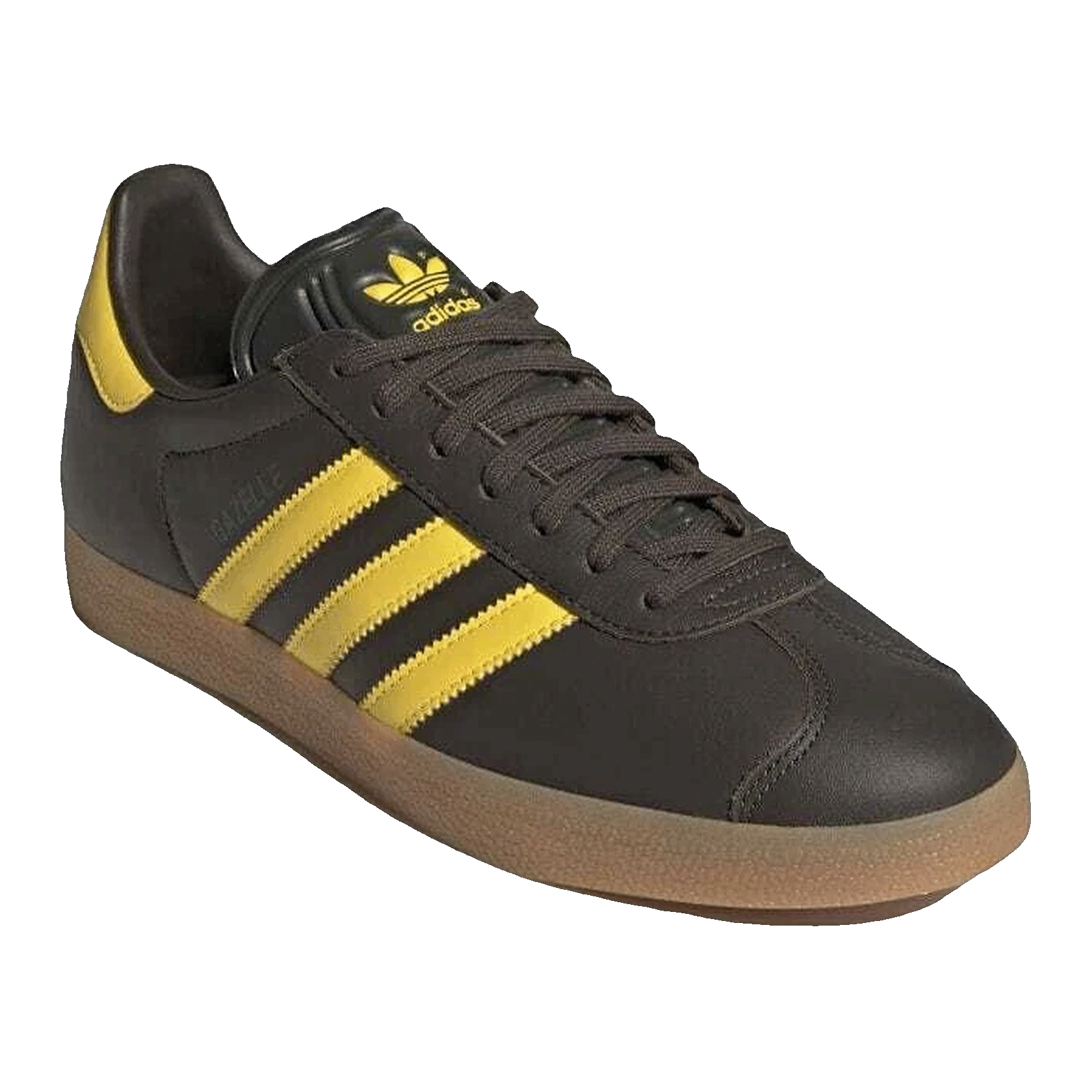 adidas Gazelle Shadow Olive Yellow Gum Side HQ9873