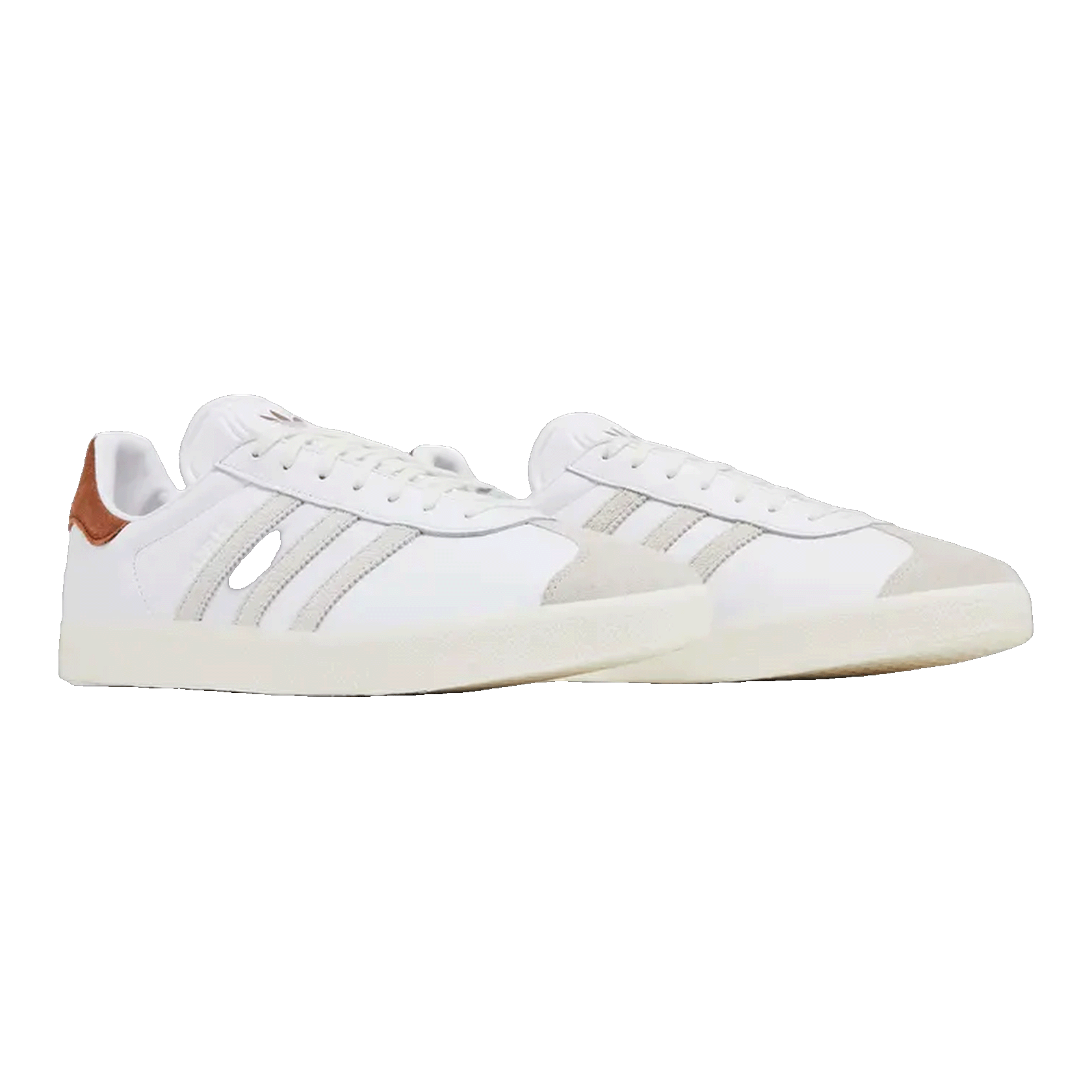 adidas Gazelle Shoe Palace White Brown Side IF4600