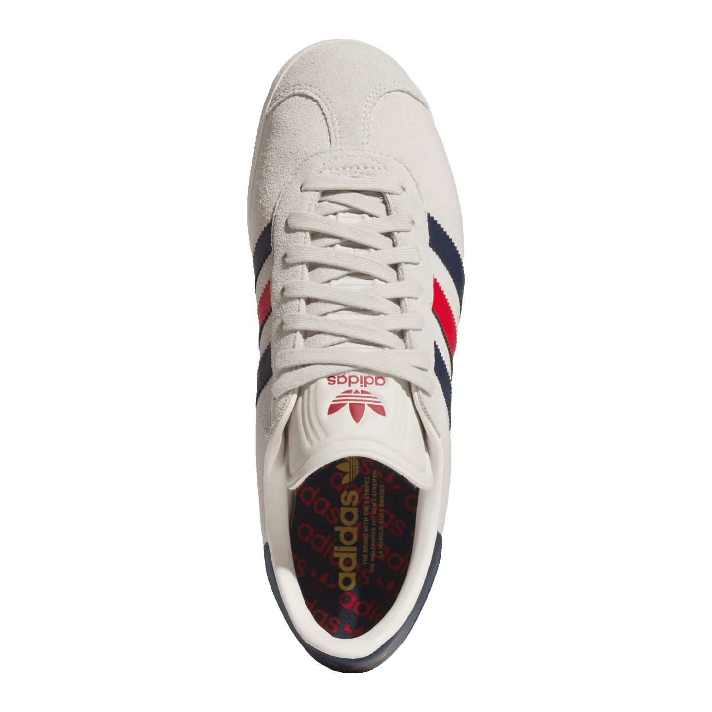 adidas Gazelle Spikeless Golf Alumina Night Indigo Better Scarlet Oben