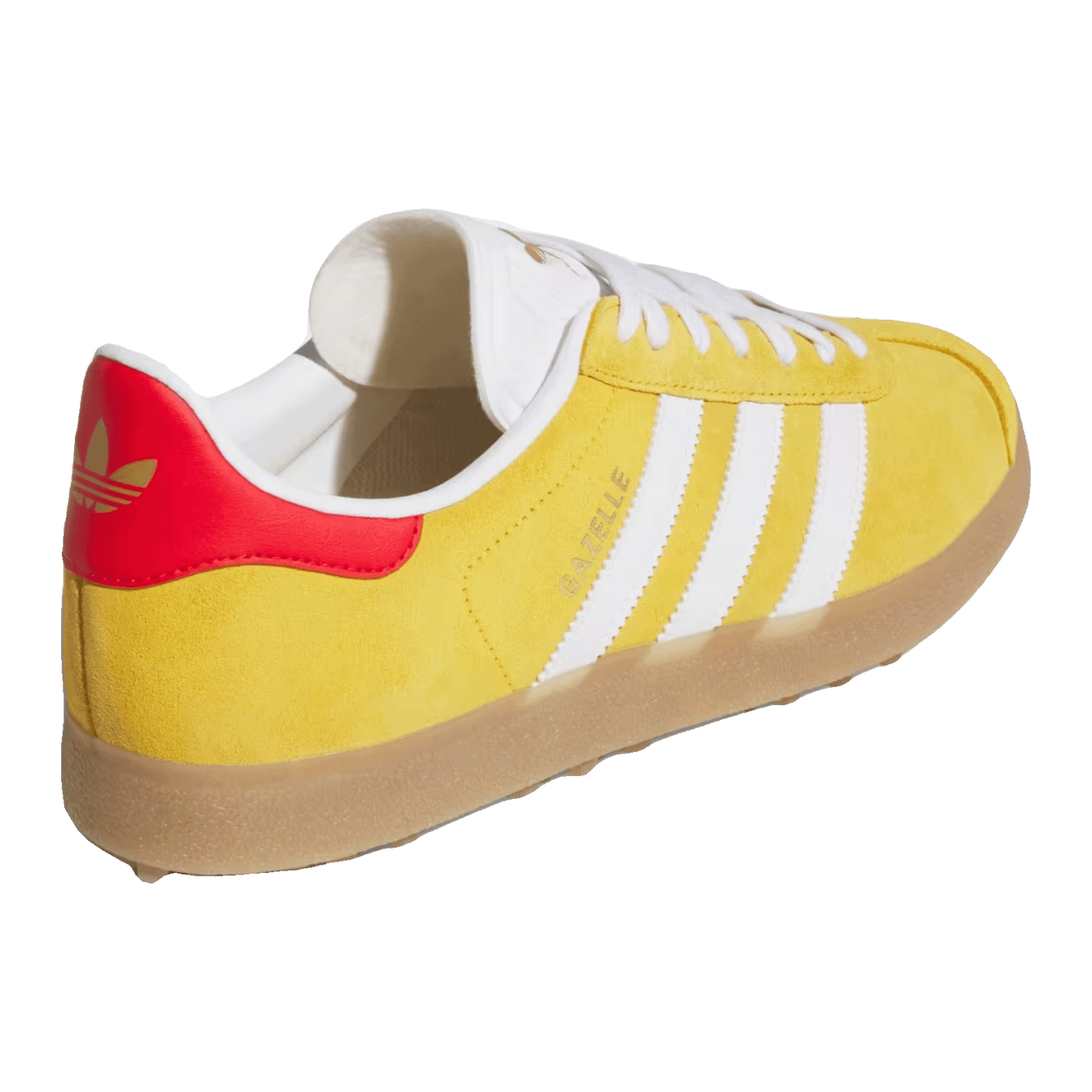 adidas Gazelle Spikeless Golf Bold Gold White Better Scarlet Back