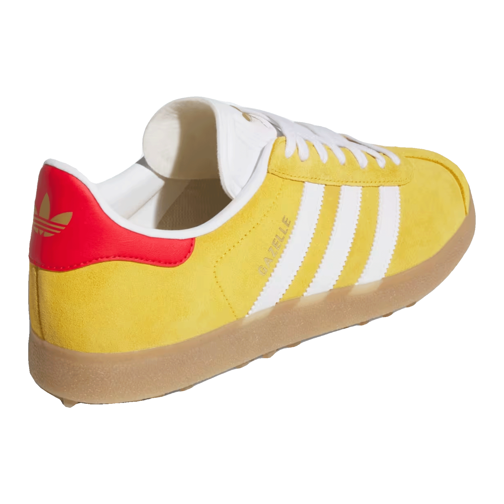 adidas Gazelle Spikeless Golf Bold Gold White Better Scarlet Back
