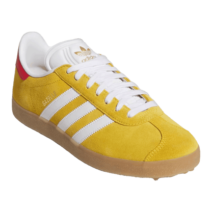 adidas Gazelle Spikeless Golf Bold Gold White Better Scarlet Side