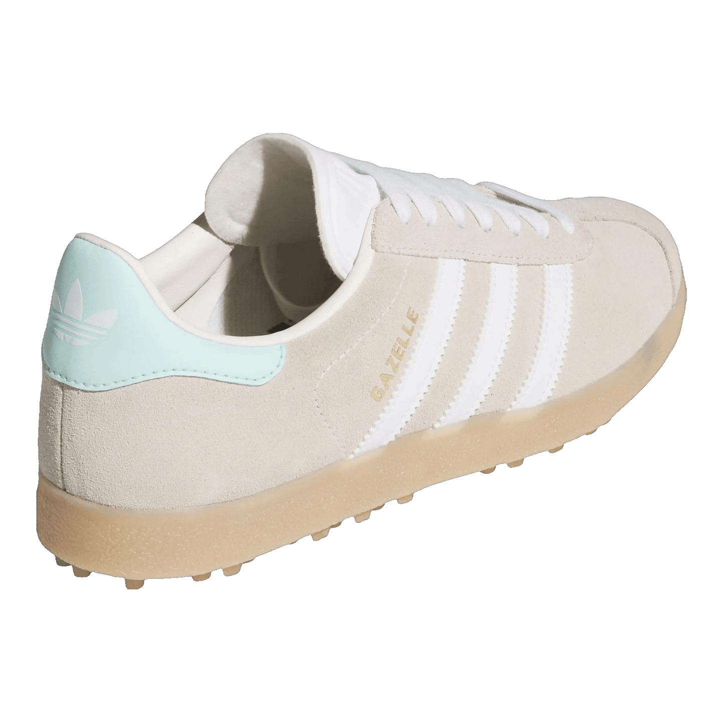 adidas Gazelle Spikeless Golf Chalk White Clear Mint (W) Back HP7075