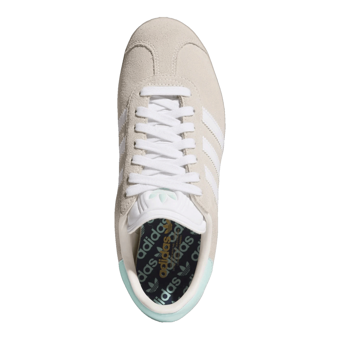 adidas Gazelle Spikeless Golf Chalk White Clear Mint (W) Oben HP7075
