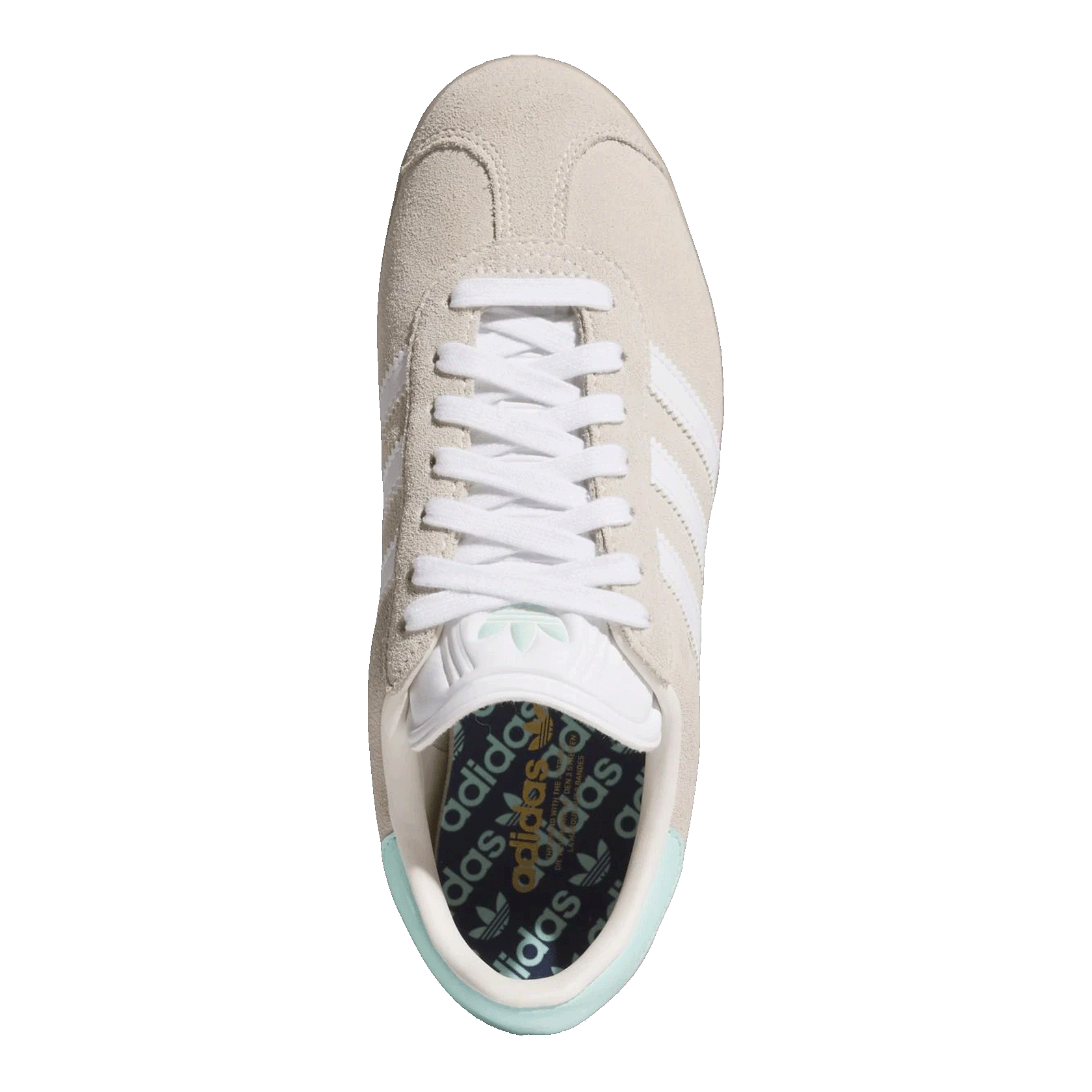 adidas Gazelle Spikeless Golf Chalk White Clear Mint (W) Oben HP7075