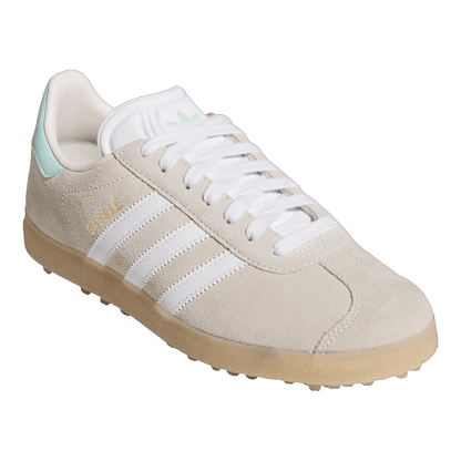 adidas Gazelle Spikeless Golf Chalk White Clear Mint (W) Side HP7075