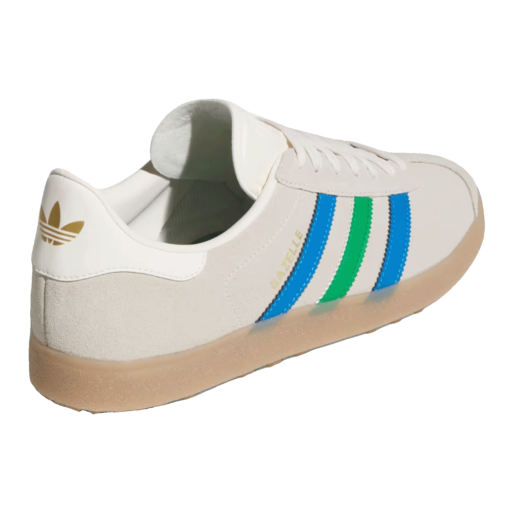 adidas Gazelle Spikeless Golf Chalk White Green Blue Bird Back