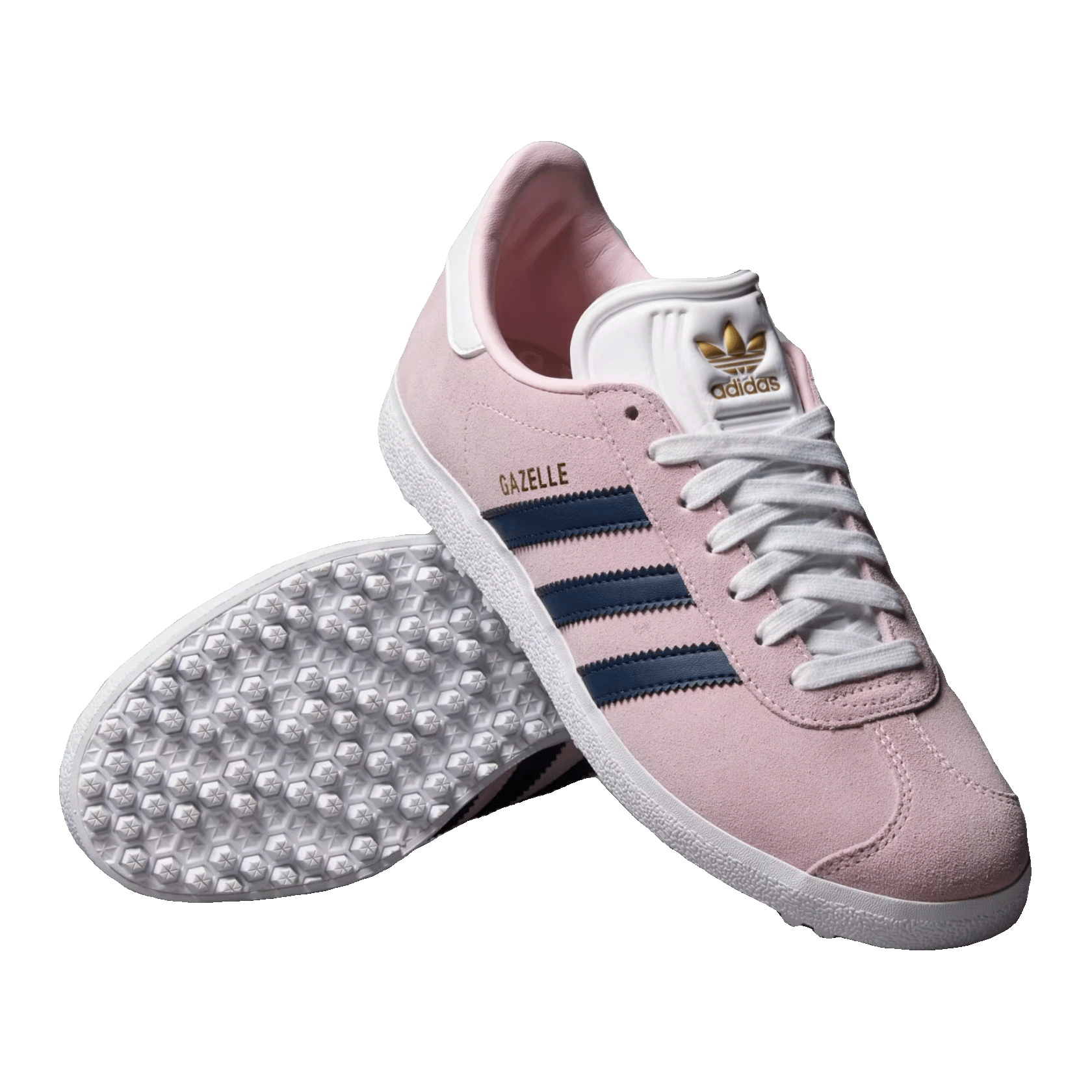 adidas Gazelle Spikeless Golf Clear Pink Night Indigo (W) Side