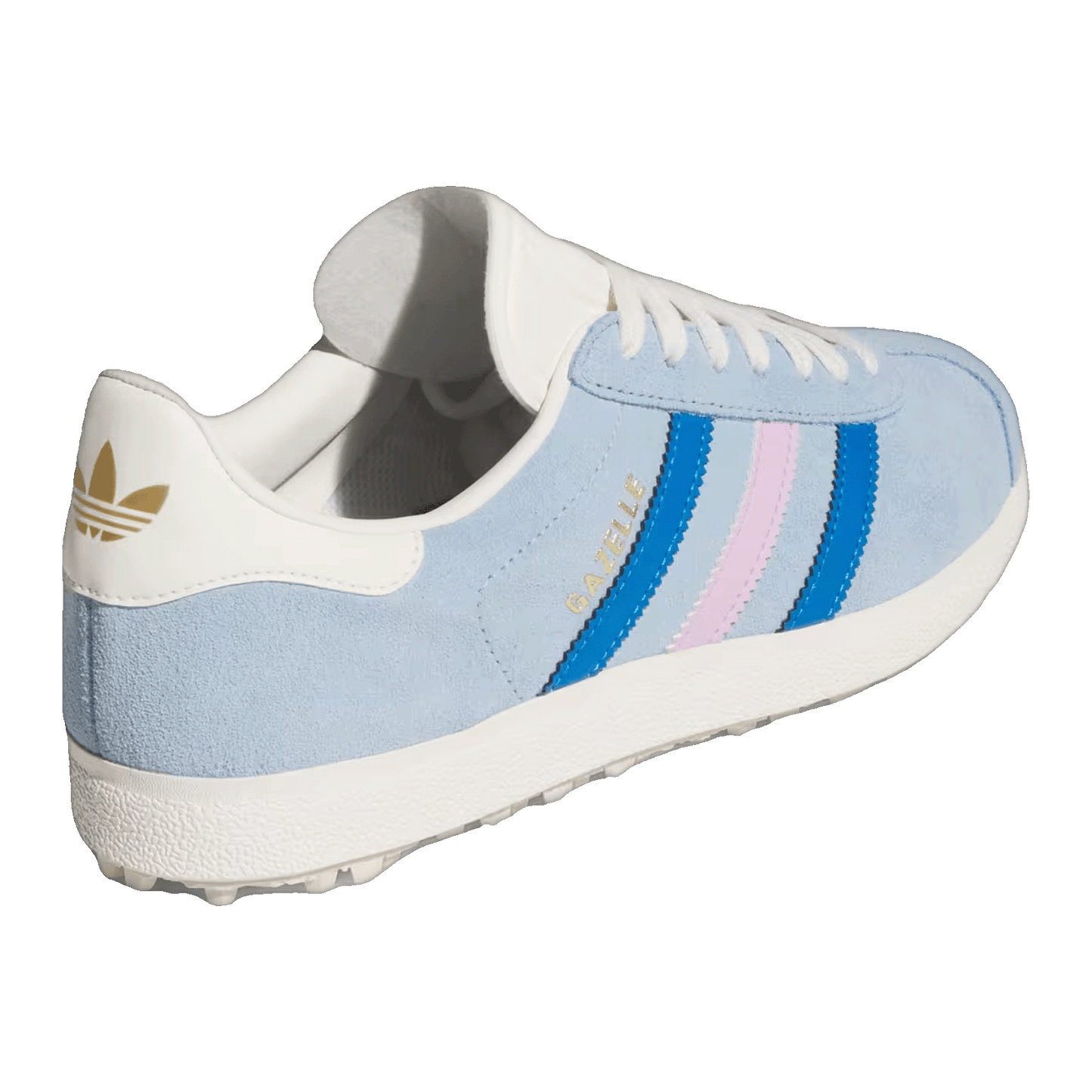 adidas Gazelle Spikeless Golf Clear Sky Blue Bird Bliss Lilac (W) Back JQ7756