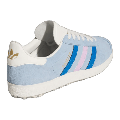 adidas Gazelle Spikeless Golf Clear Sky Blue Bird Bliss Lilac (W) Back JQ7756