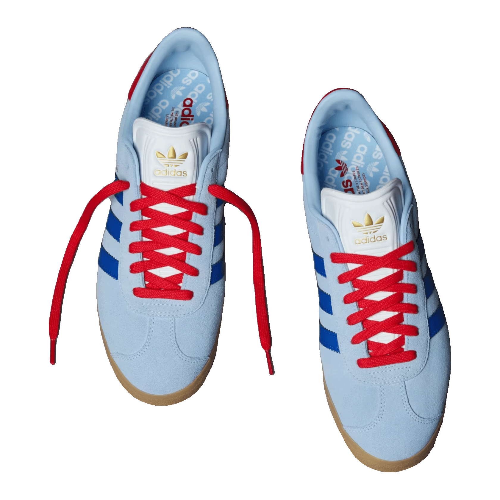 adidas Gazelle Spikeless Golf Clear Sky Royal Better Scarlet Oben