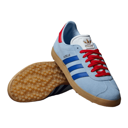 adidas Gazelle Spikeless Golf Clear Sky Royal Better Scarlet Side