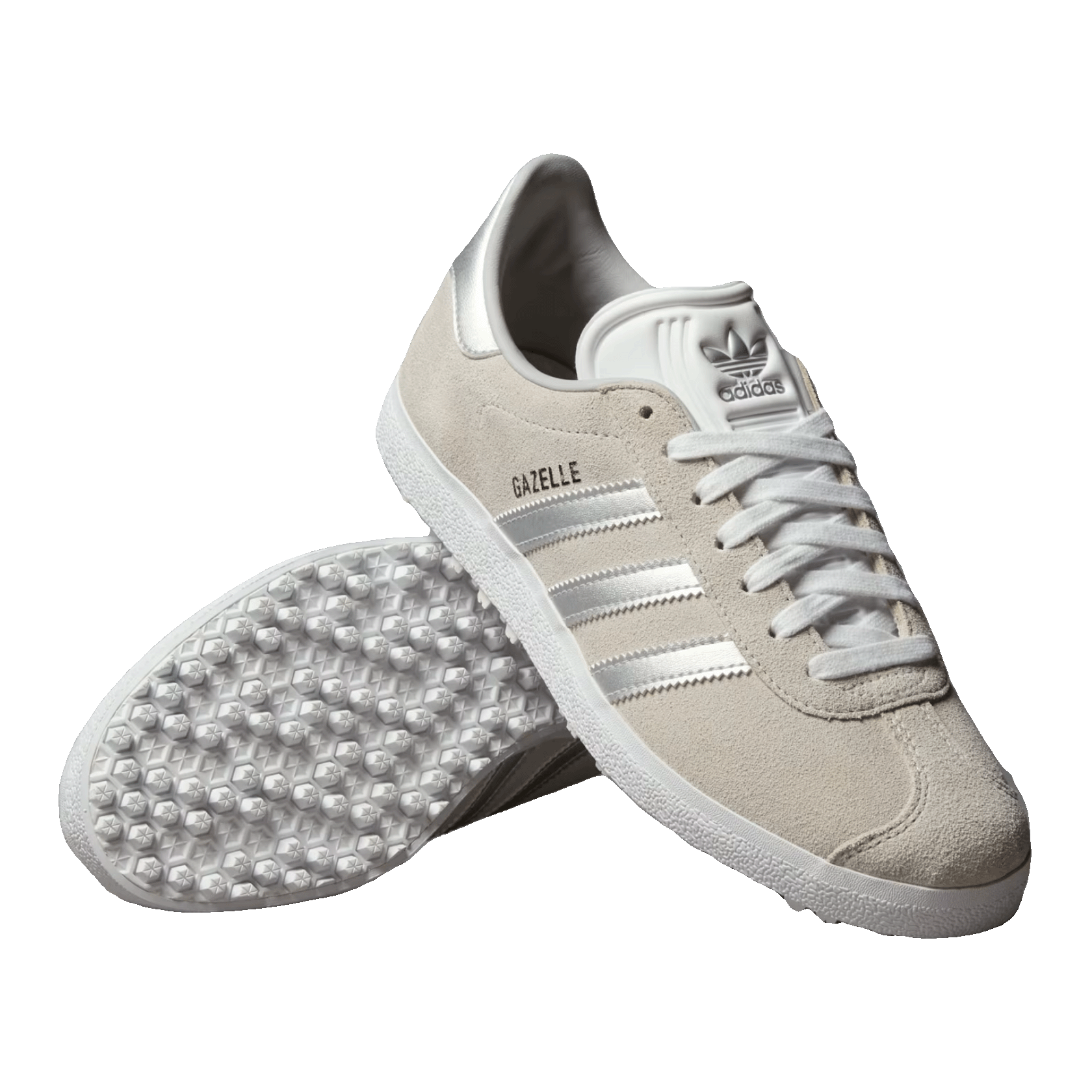 adidas Gazelle Spikeless Golf Crystal White Silver (W) Side