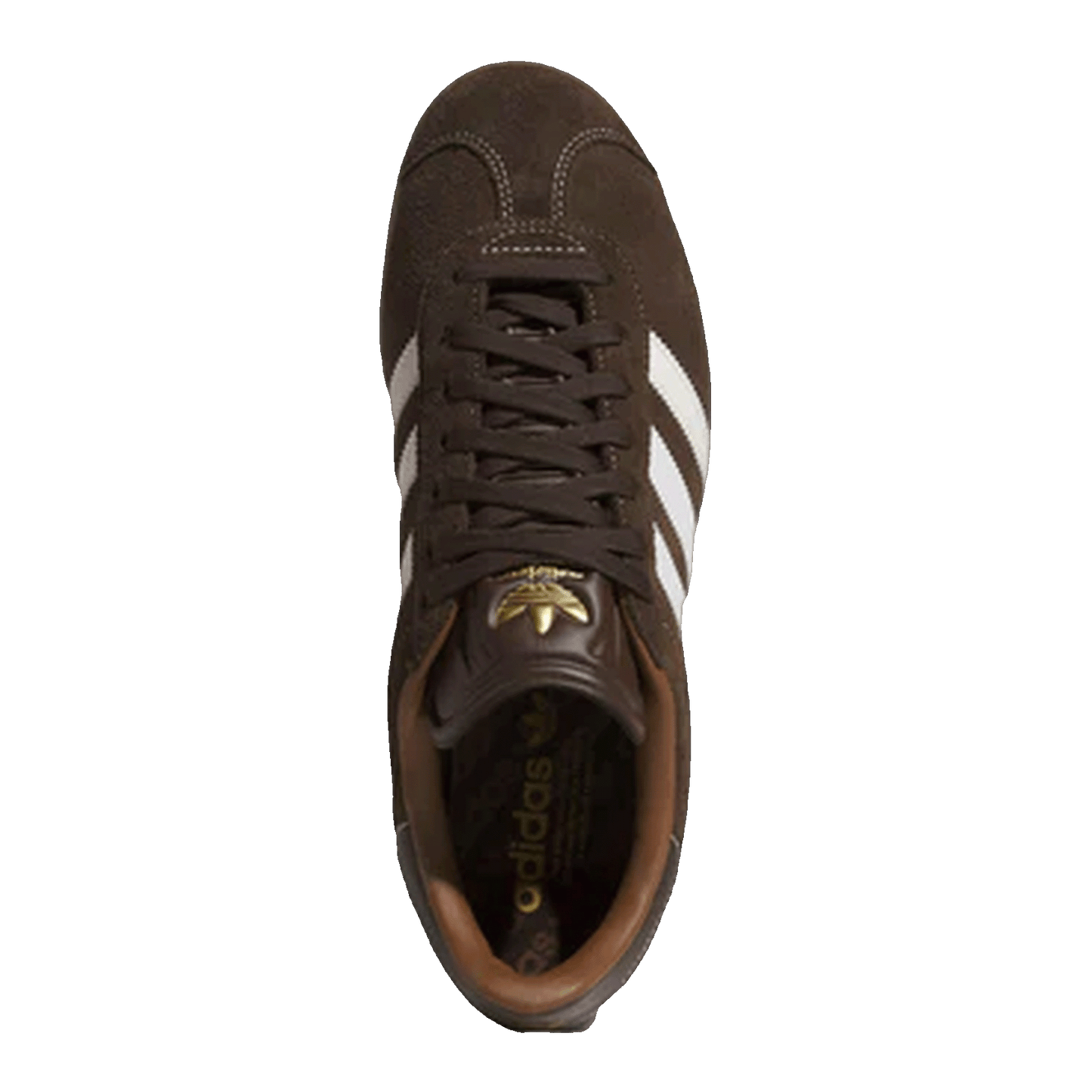 adidas Gazelle Spikeless Golf Dark Brown Chalk White Oben JQ7747