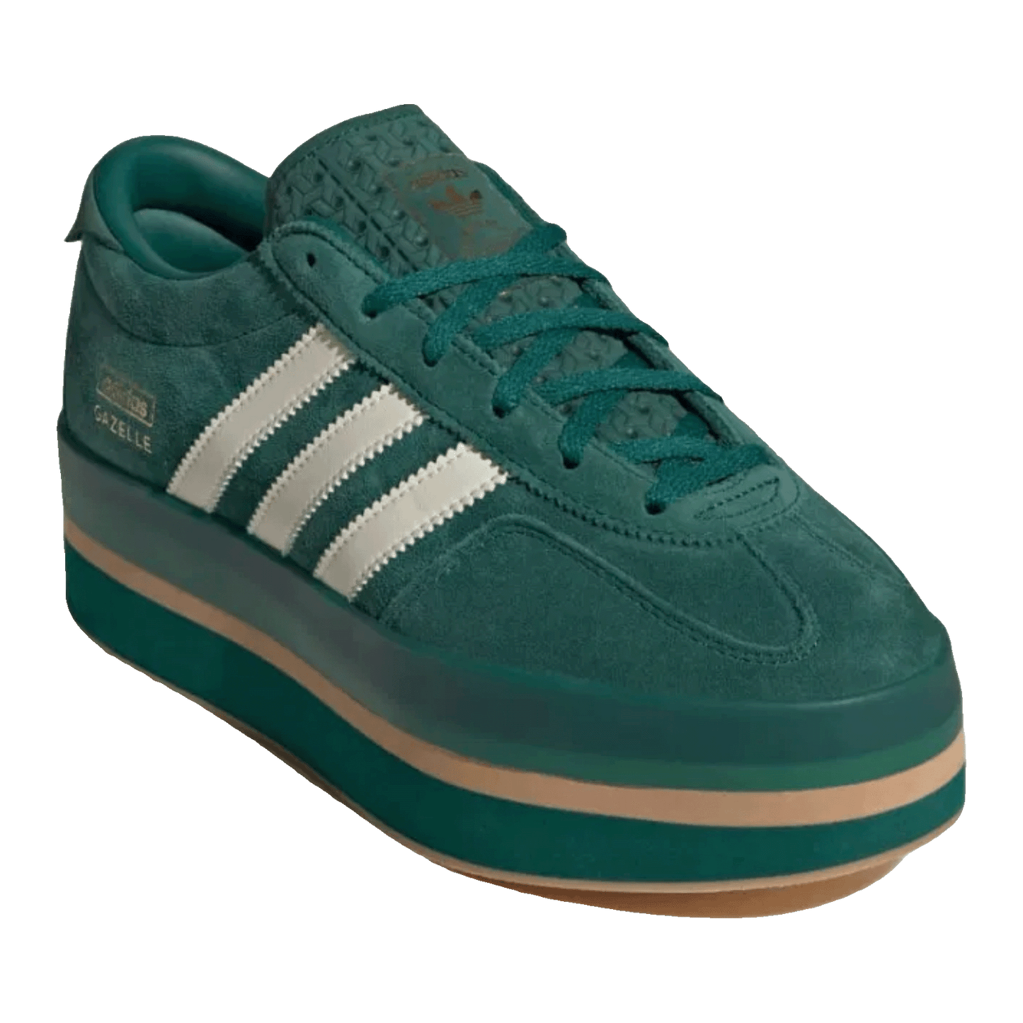 adidas Gazelle Stack Collegiate Green Cream White (W) Side