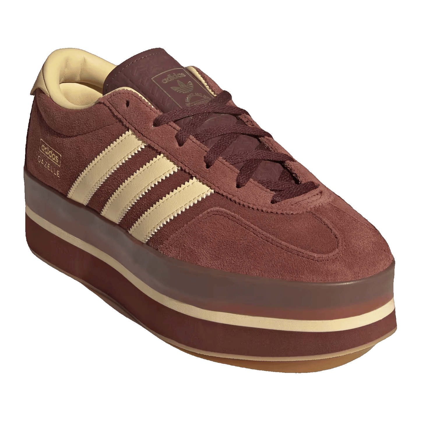 adidas Gazelle Stack Fox Brown Orange Tint (W) Side JS3928