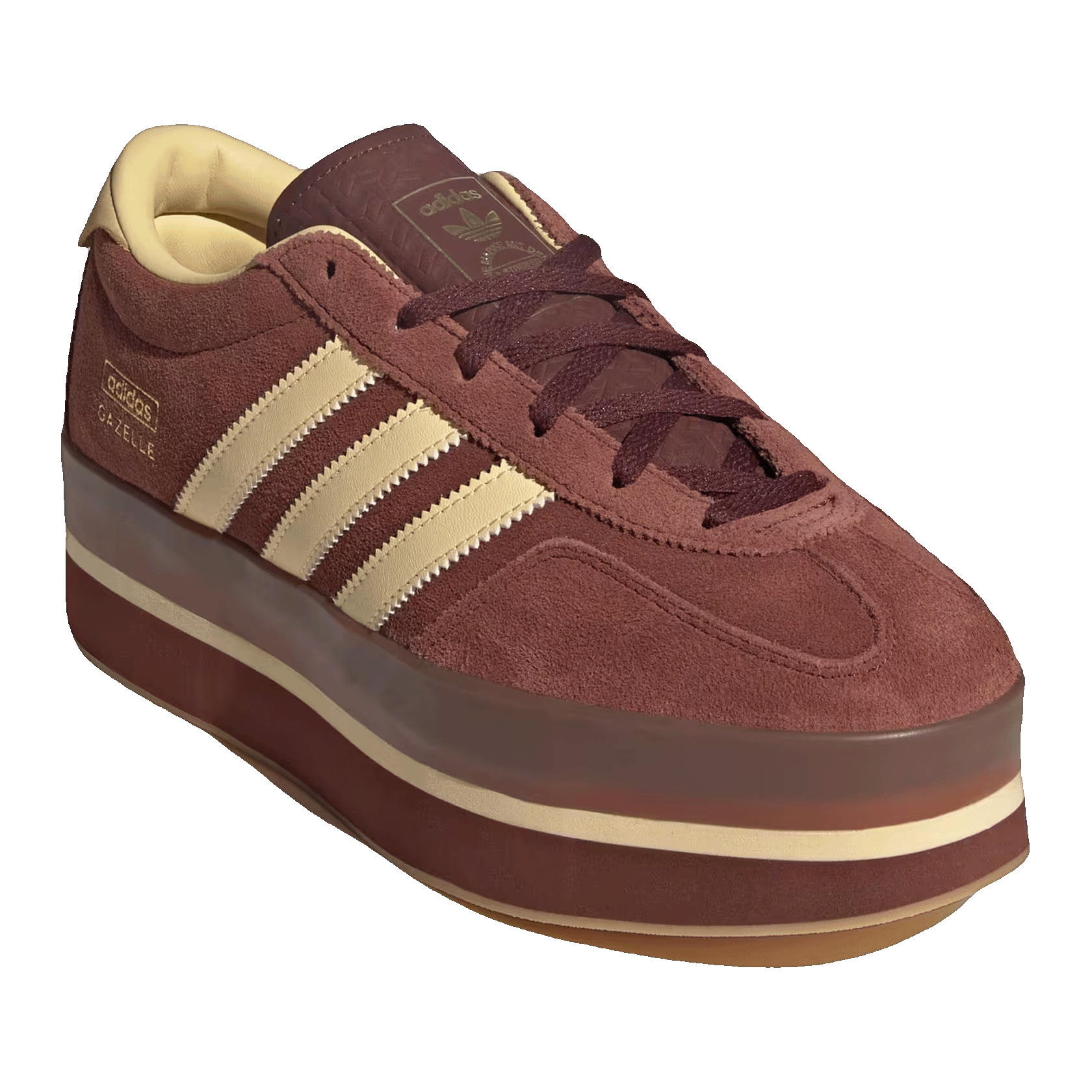 adidas Gazelle Stack Fox Brown Orange Tint (W) Side JS3928