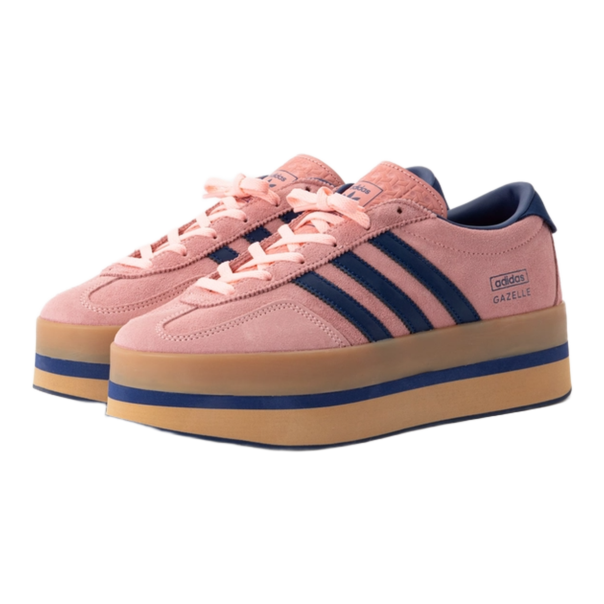 adidas Gazelle Stack Glow Pink Victory Blue (W) Side JS3926
