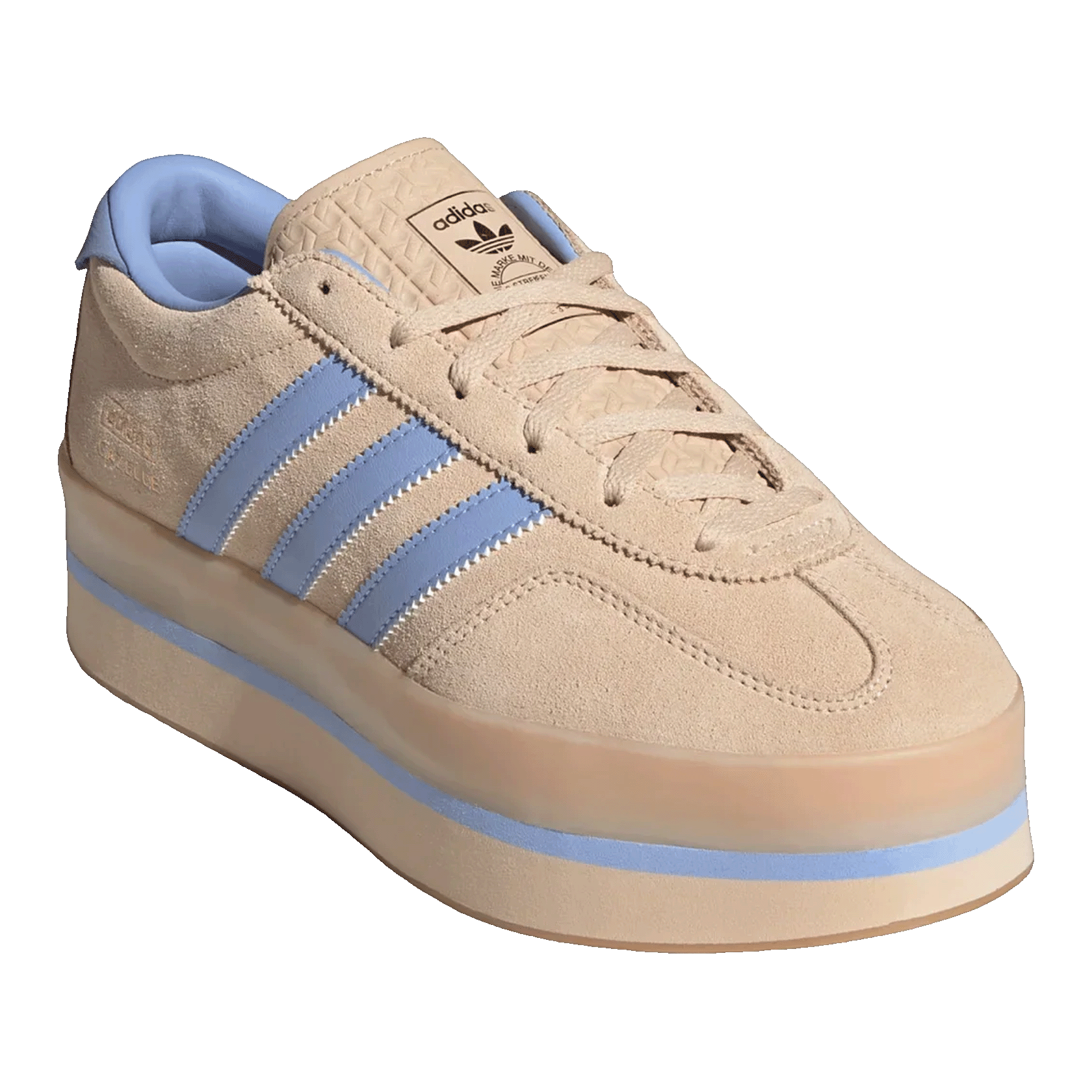 adidas Gazelle Stack Halo Blue Gum (W) Side JS3927