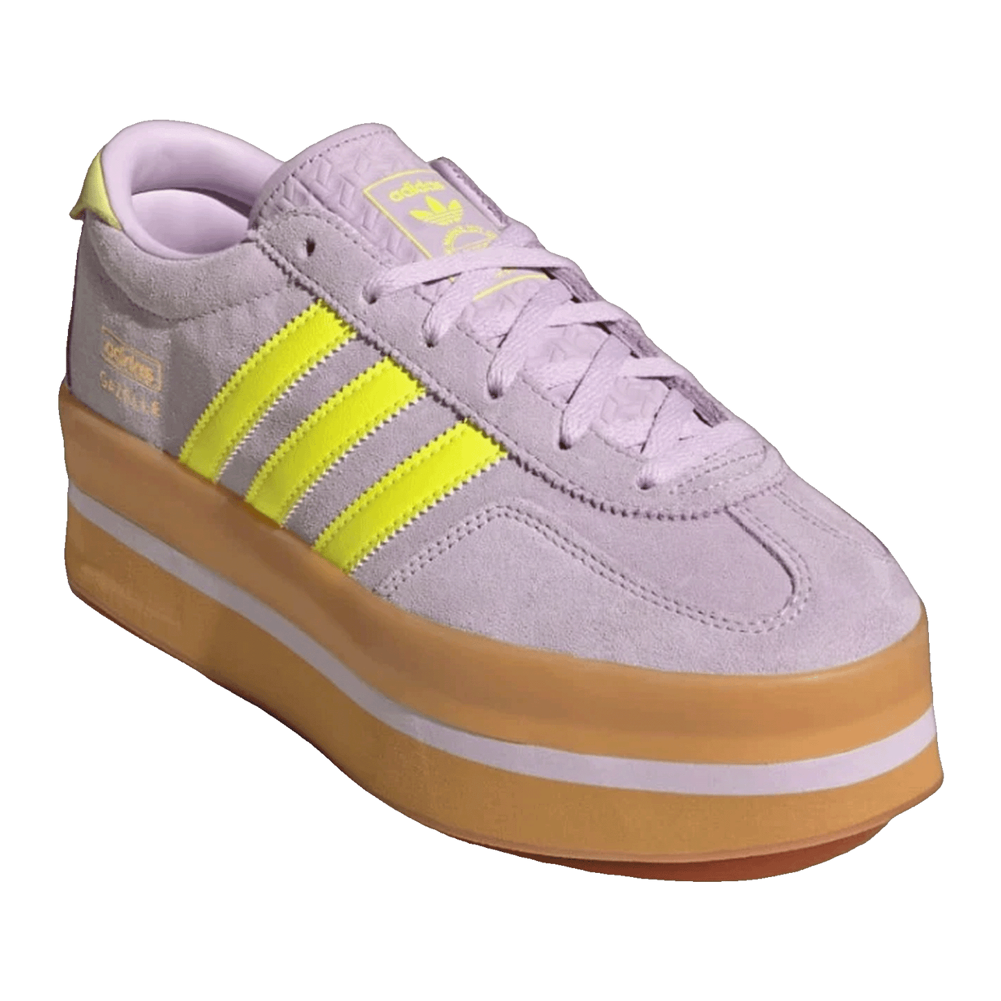 adidas Gazelle Stack Ice Lavender Solar Yellow Gum (W) Side JR8178