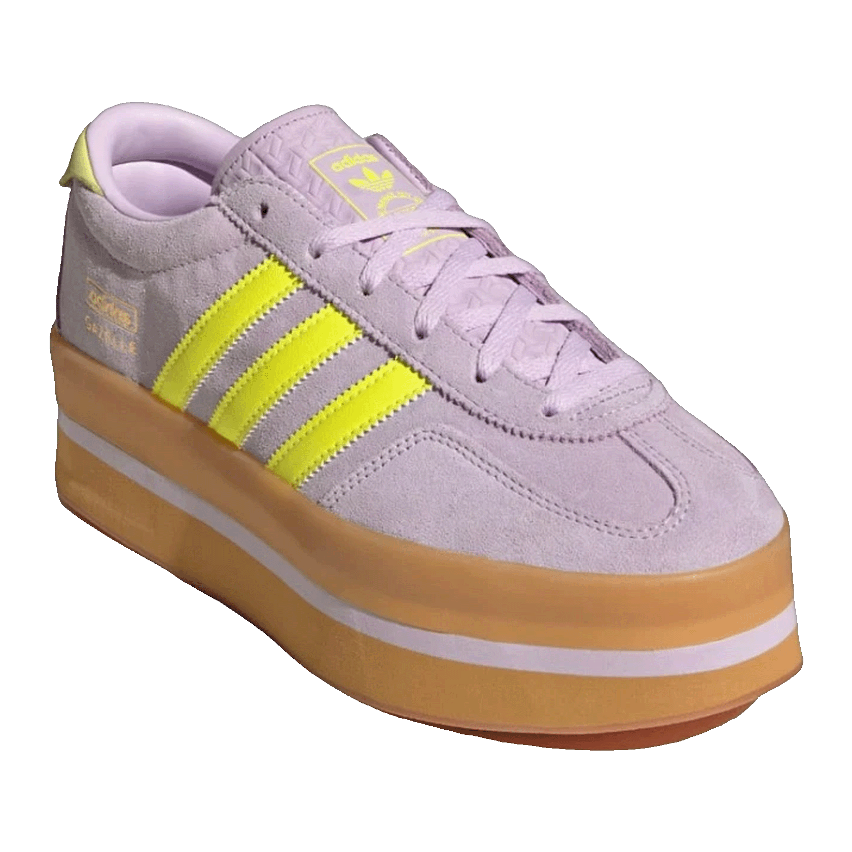 adidas Gazelle Stack Ice Lavender Solar Yellow Gum (W) Side JR8178