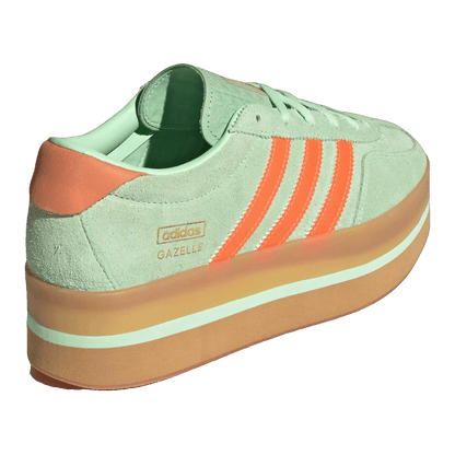 adidas Gazelle Stack Semi Green Spark Solar Orange Gum (W) Back JR8180